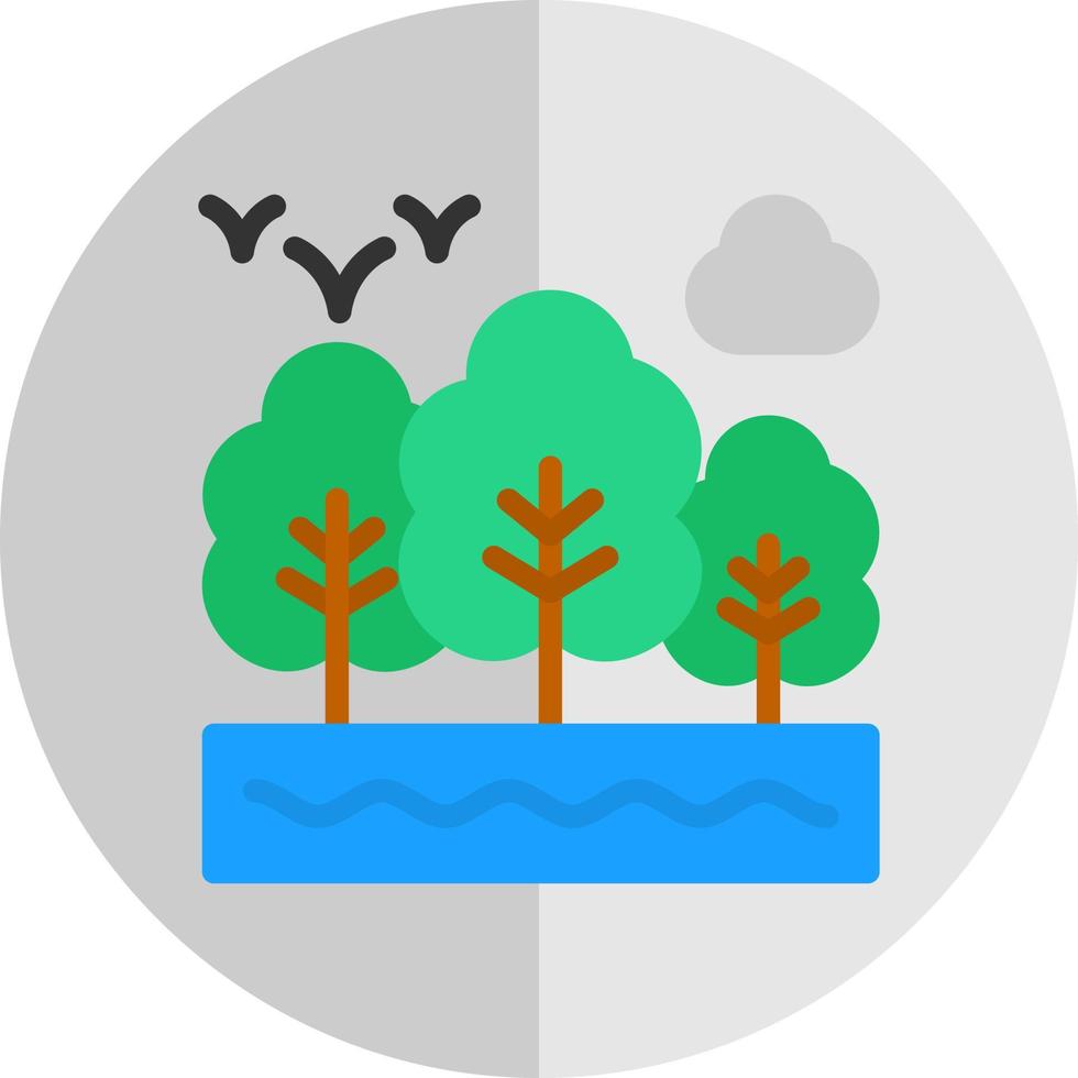 regenwoud vector icoon ontwerp