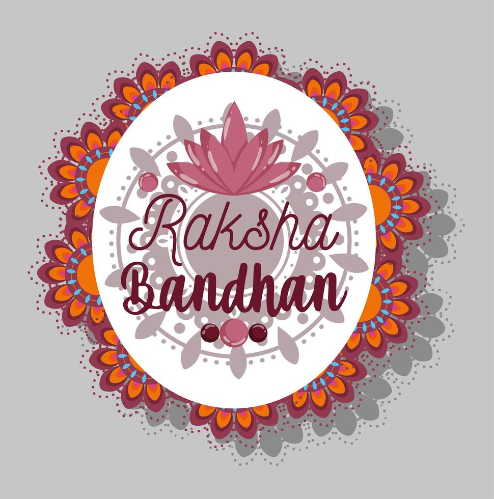 gelukkig raksha bandhan posterontwerp vector