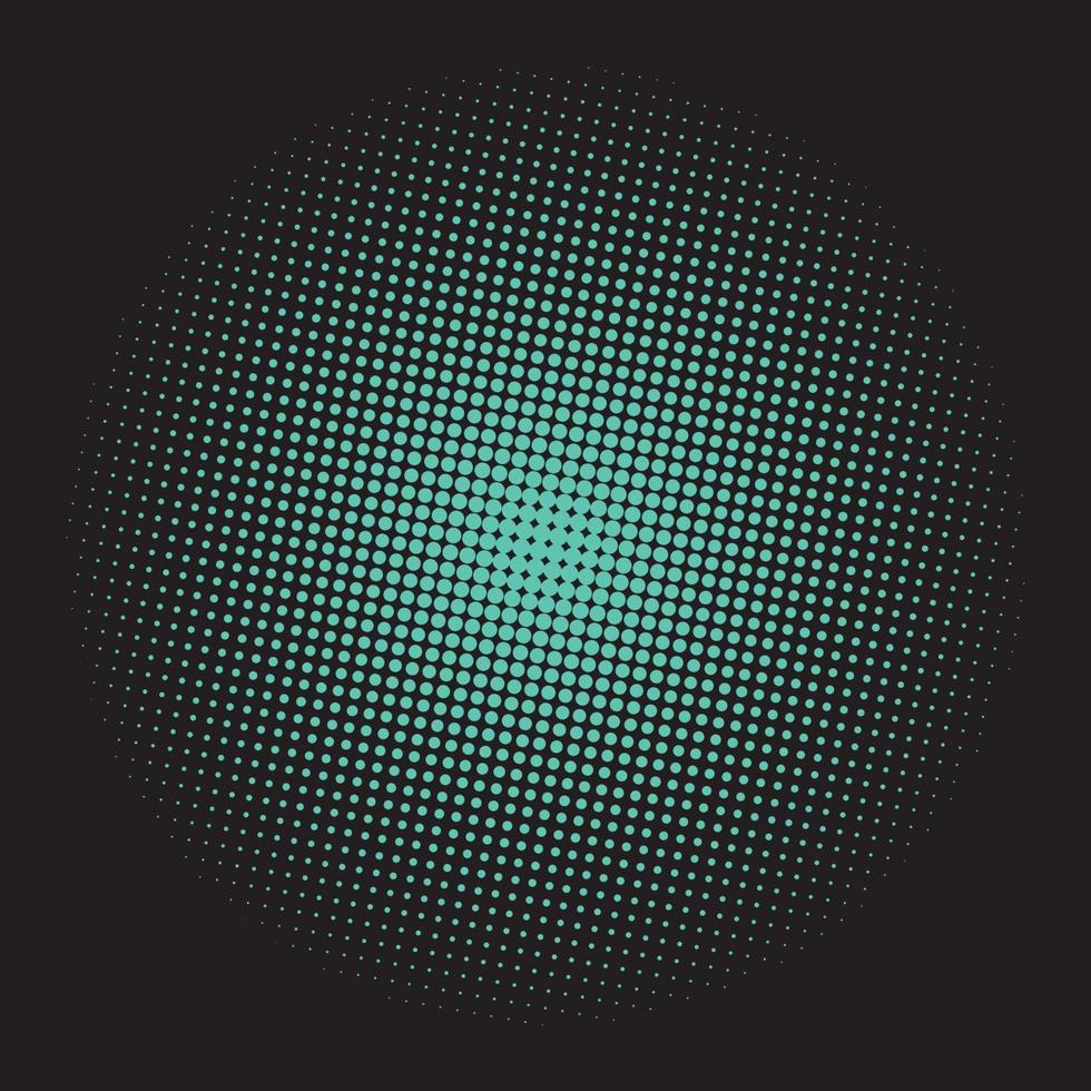 vrij vector abstract ronde halftone ontwerp