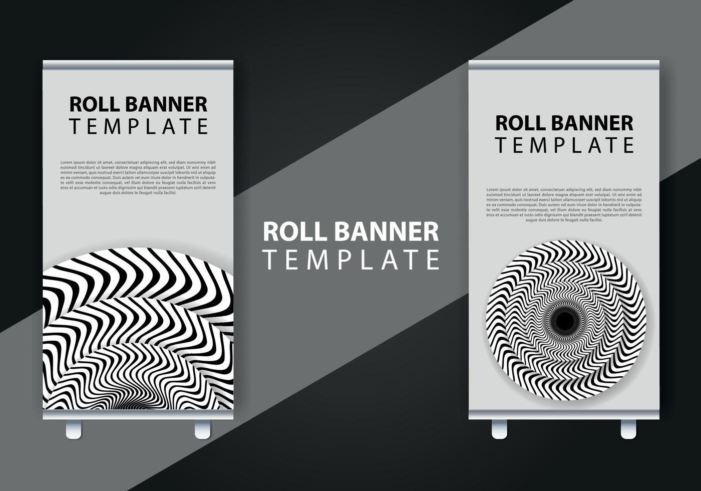 rollen omhoog brochure folder banier ontwerp verticaal sjabloon vector, verticaal banier ontwerp uithangbord reclame brochure folder sjabloon vector x-banner en straat bedrijf vlag van gemak