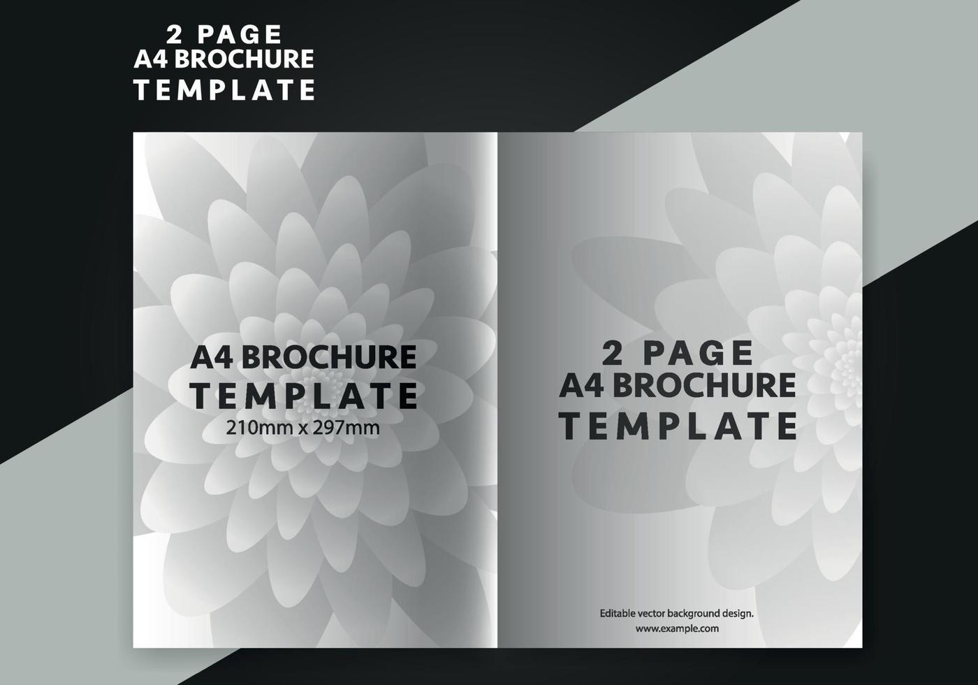 drievoud brochure ontwerp. a4 abstract bedrijf brochure sjabloon. creatief ontwerp afzet folder sjabloon met tekst ruimte. vector