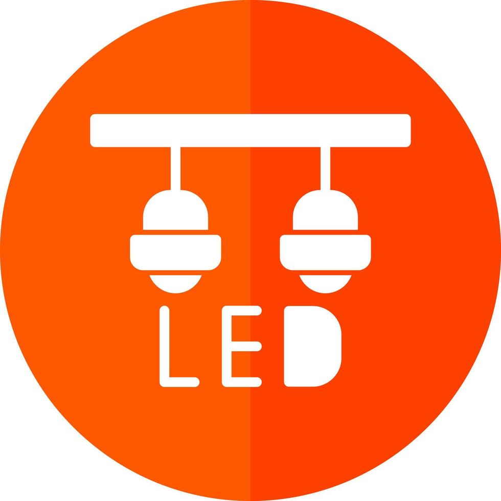 LED lamp vector icoon ontwerp