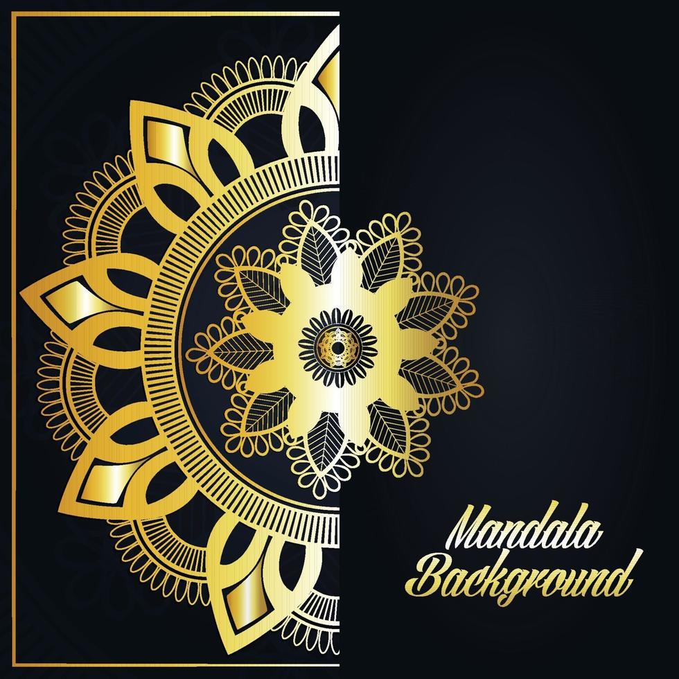 mandala luxe achtergrond vector