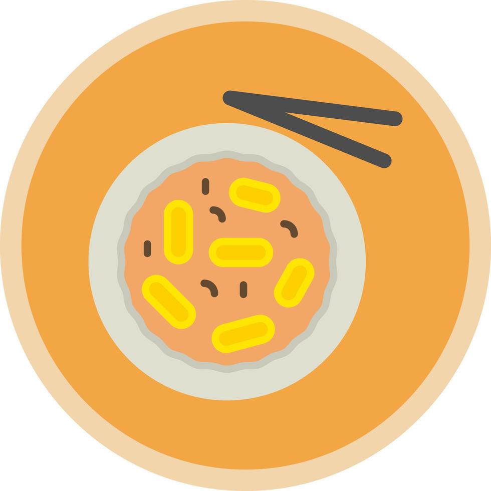 tteokbokki vector icoon ontwerp