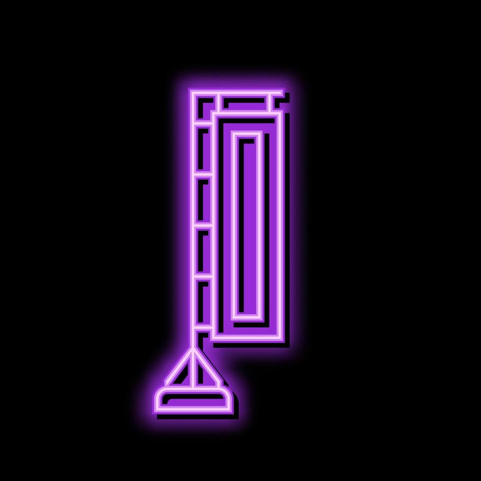 evenement vlag neon gloed icoon illustratie vector