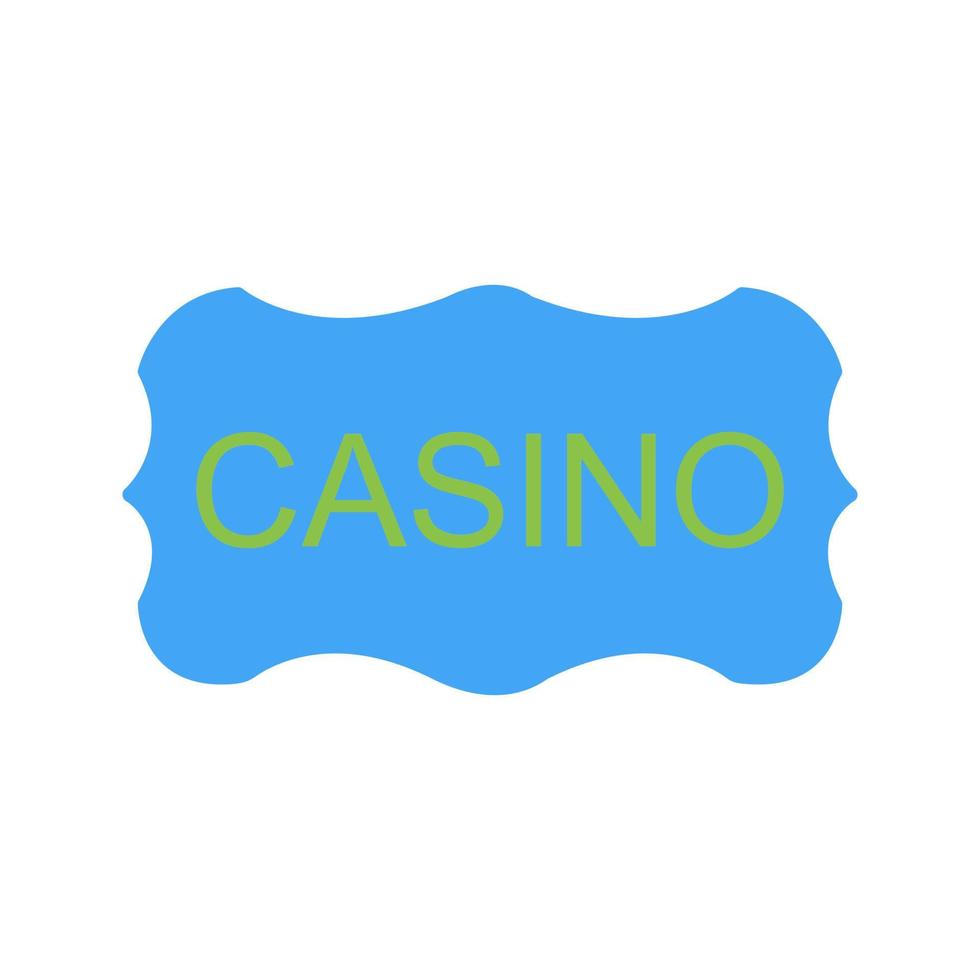 casino teken vector icoon