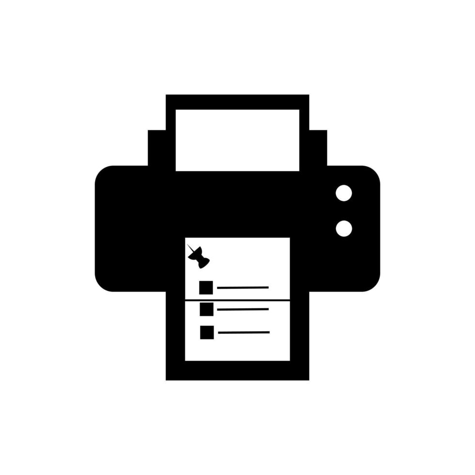 printer icoon vector ontwerp sjabloon. afdrukken papier of document teken. huis printer icoon. vlak illustratie van huis printer vector icoon voor web ontwerp