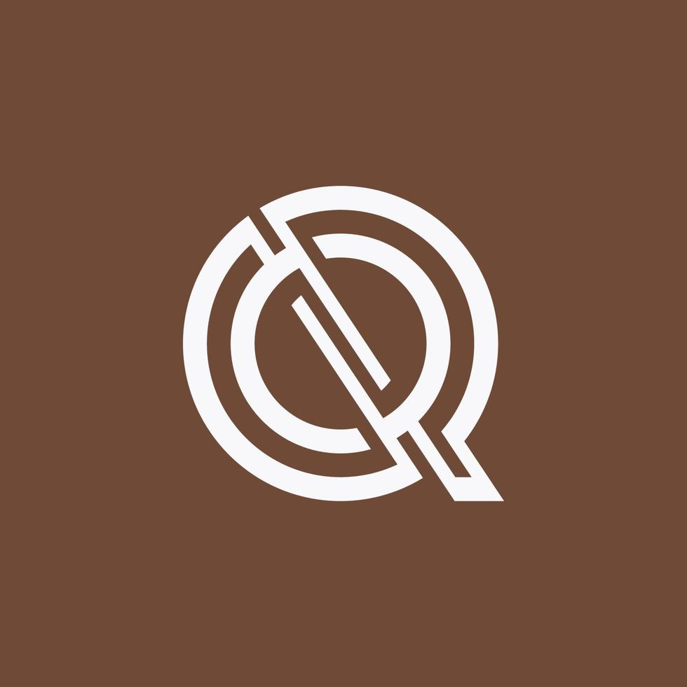 q minimaal logo ontwerp sjabloon elementen vector