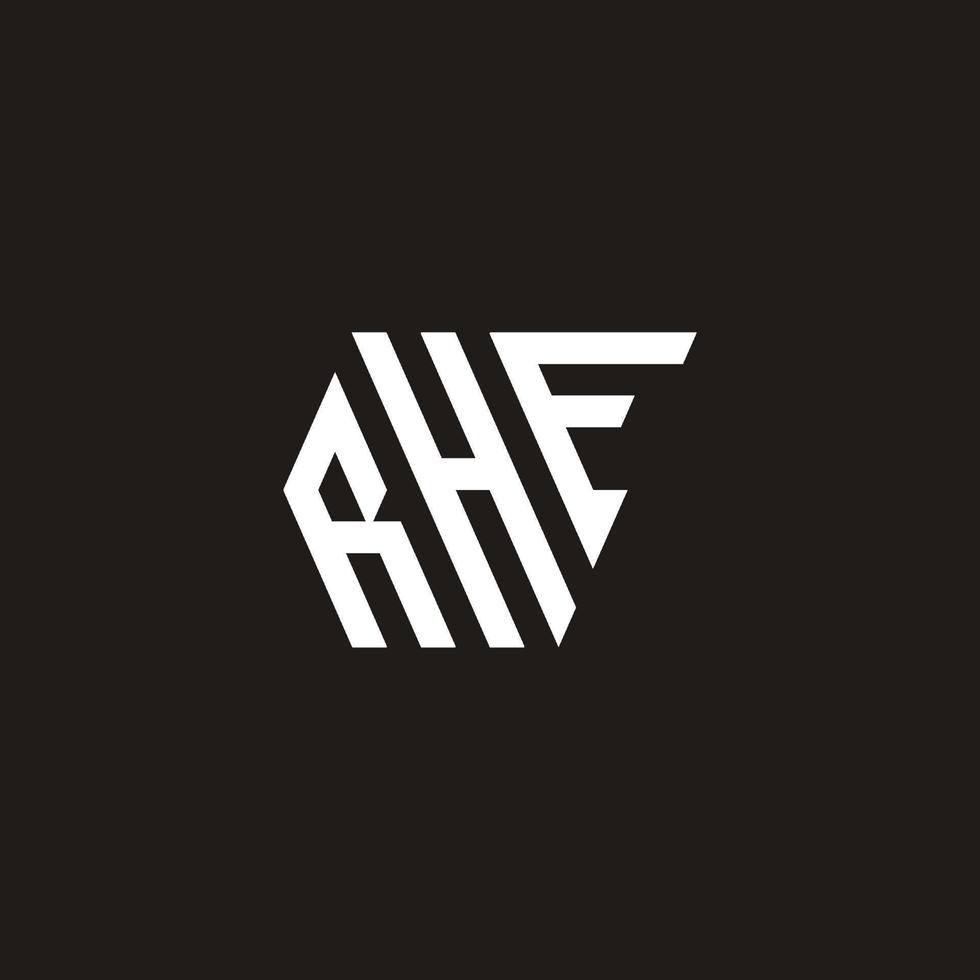 rhe brief monogram logo met een modern concept is geschikt voor uw bedrijf vector