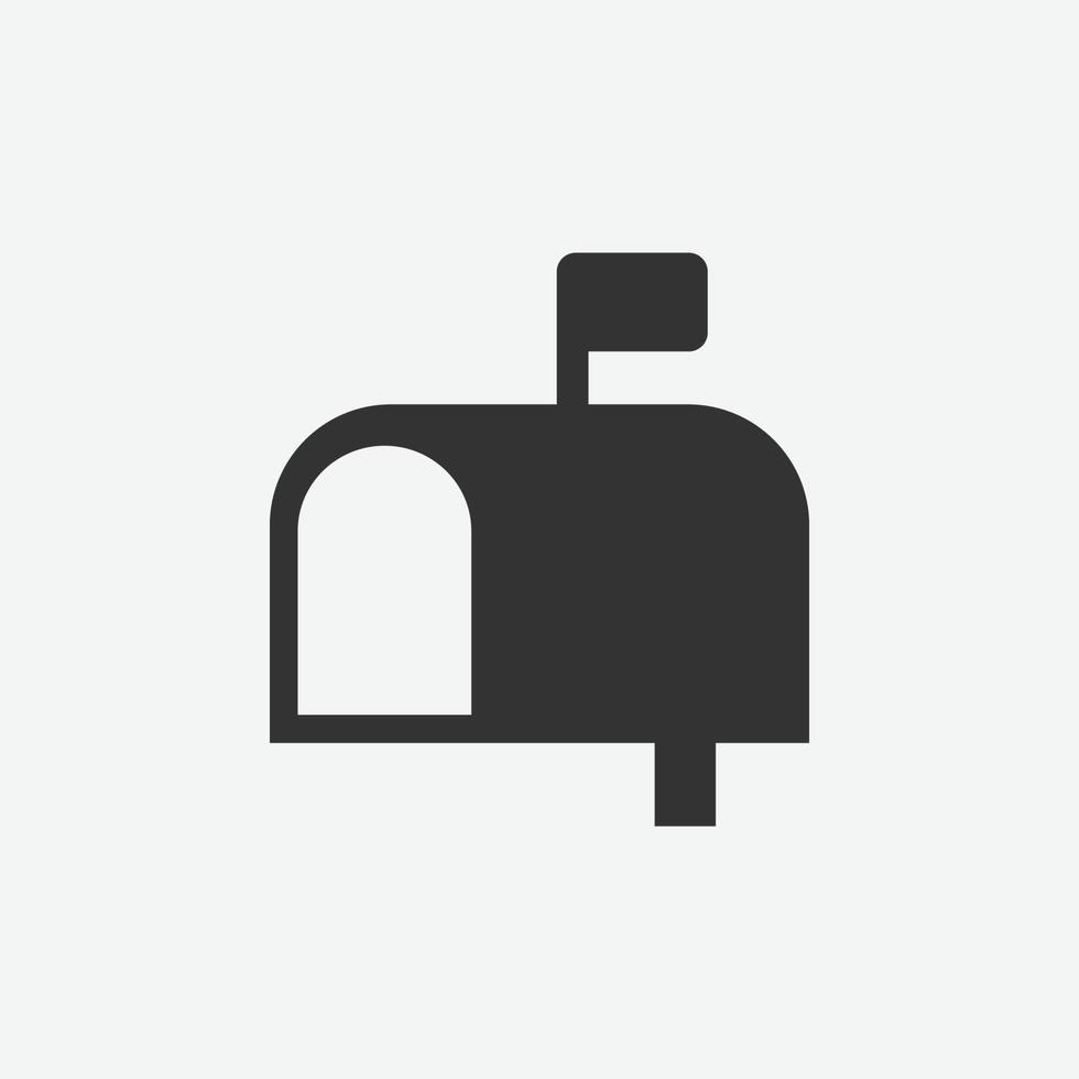 postbus pictogram in trendy stijl geïsoleerde achtergrond vector