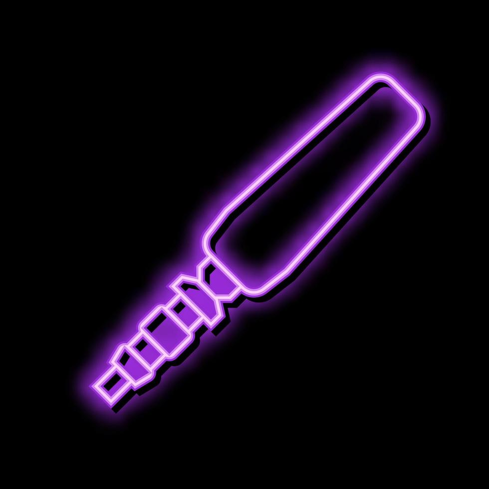 toespraak mic microfoon neon gloed icoon illustratie vector