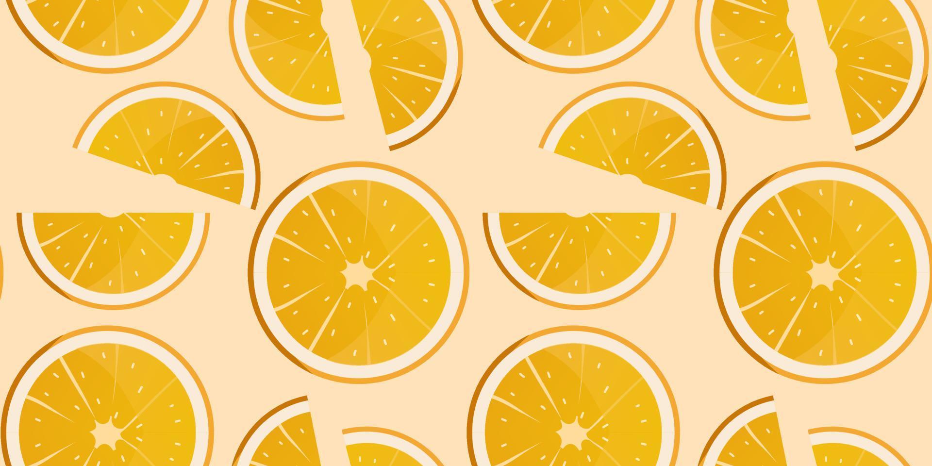 zomer tropisch naadloos patroon met kleurrijk sinaasappelen. vector citrus fruit achtergrond. modern exotisch bloemen ontwerp voor papier, omslag, kleding stof, interieur decor en andere gebruikers.