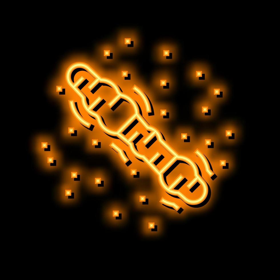 keloïde litteken neon gloed icoon illustratie vector