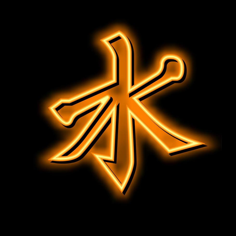 confucianisme religie neon gloed icoon illustratie vector