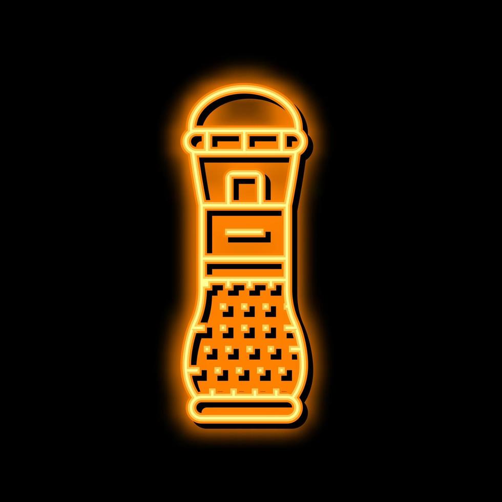 peper pot neon gloed icoon illustratie vector