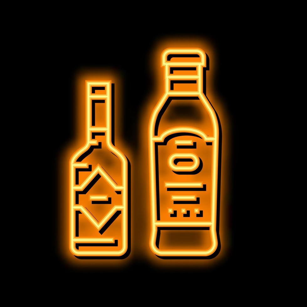 saus Chili neon gloed icoon illustratie vector