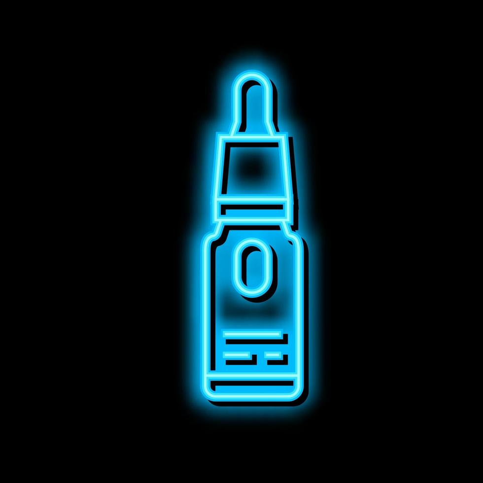 huid booster neon gloed icoon illustratie vector