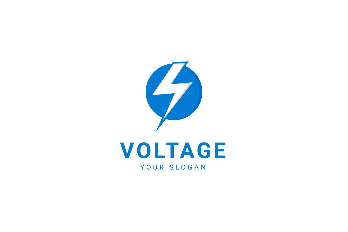 volt elektrisch bout storm flash voor elektrisch Spanning macht industrie logo ontwerp inspiratie vector