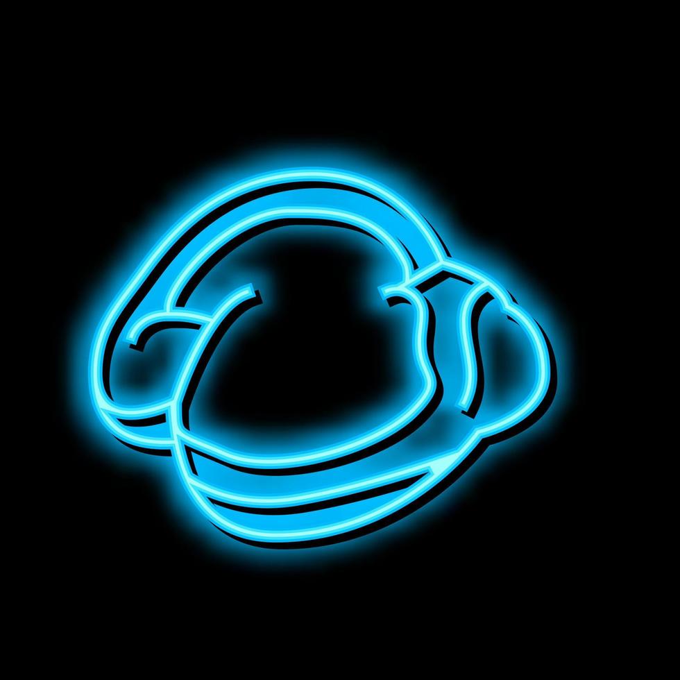 spiermaag kip neon gloed icoon illustratie vector