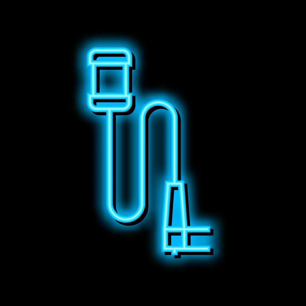 tafel telefoon houder neon gloed icoon illustratie vector
