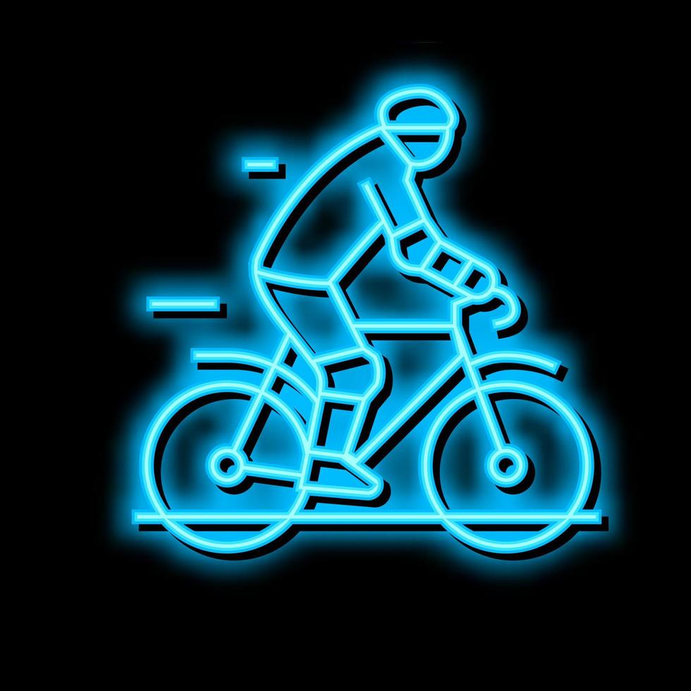 weg rijden neon gloed icoon illustratie vector