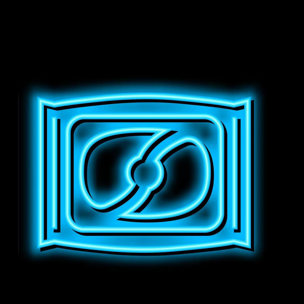 peulen wasmiddel neon gloed icoon illustratie vector