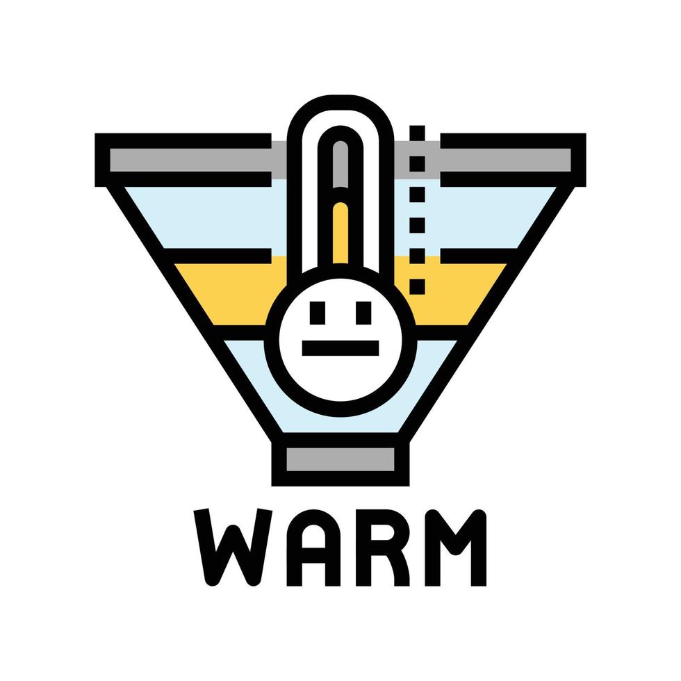 warm Leidt kleur icoon vector illustratie