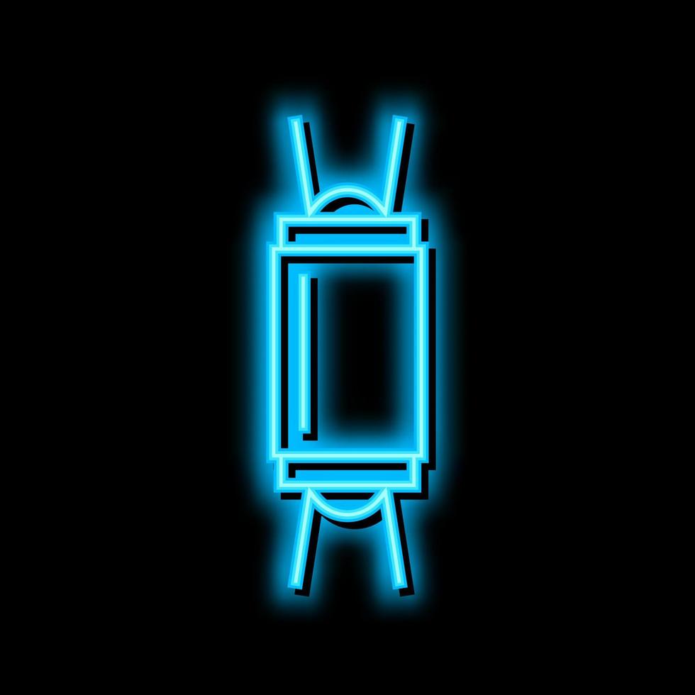lamp uitrusting verlichting neon gloed icoon illustratie vector