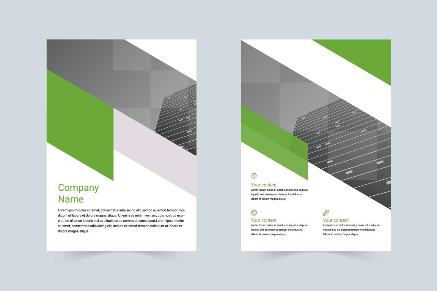 minimalistische bedrijf a4 flyer vector