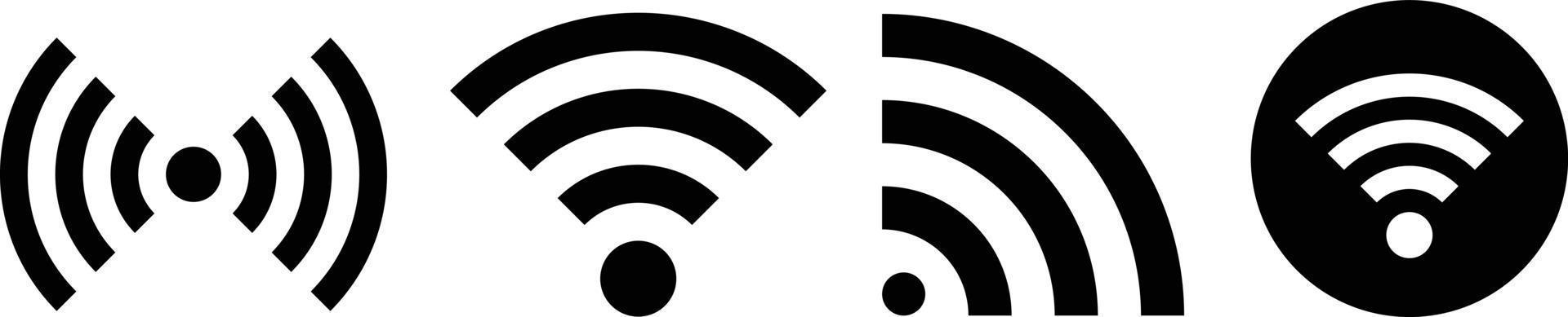 icoon reeks voor radio en Wifi. vector. vector