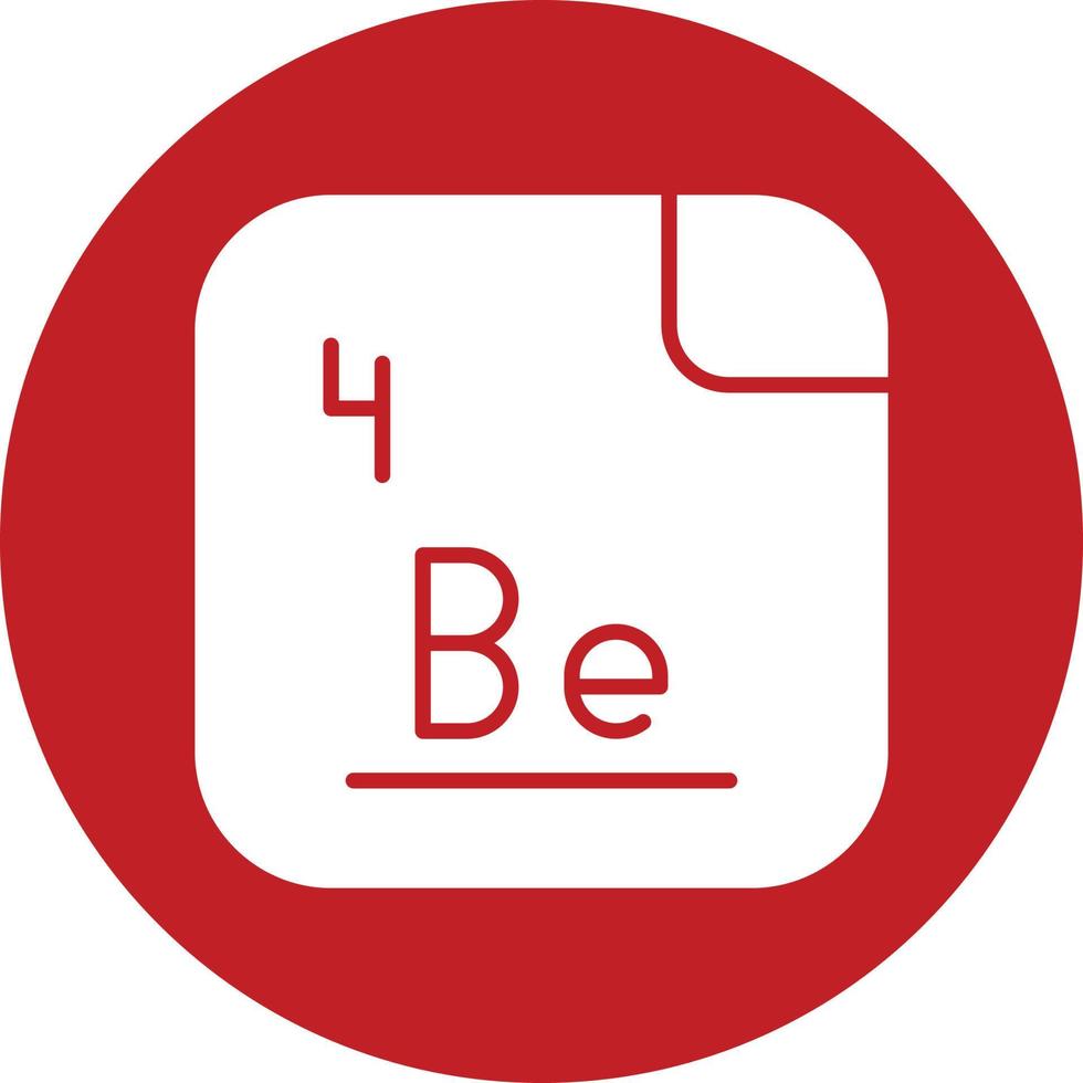 beryllium vector icoon