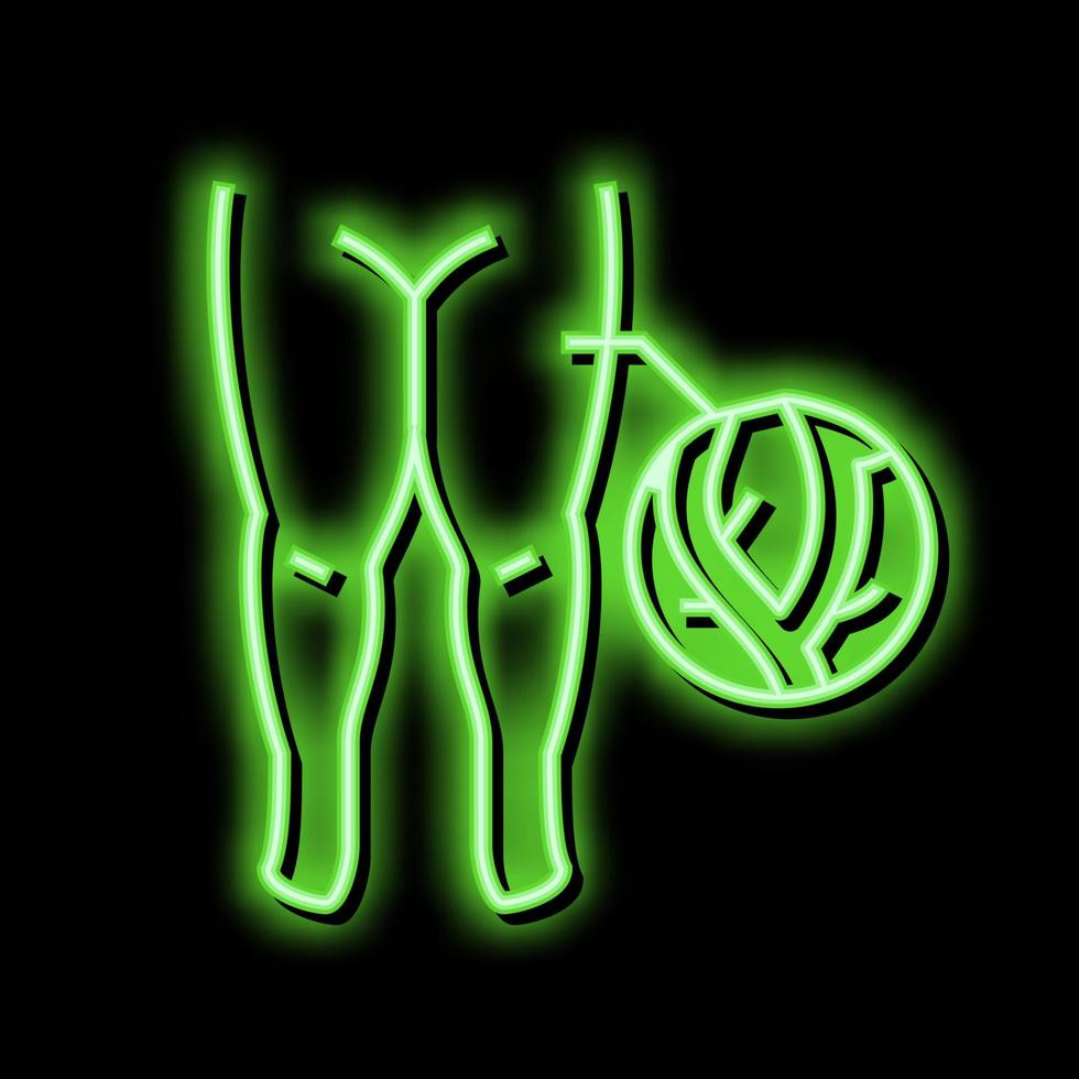 vettig oedeem neon gloed icoon illustratie vector
