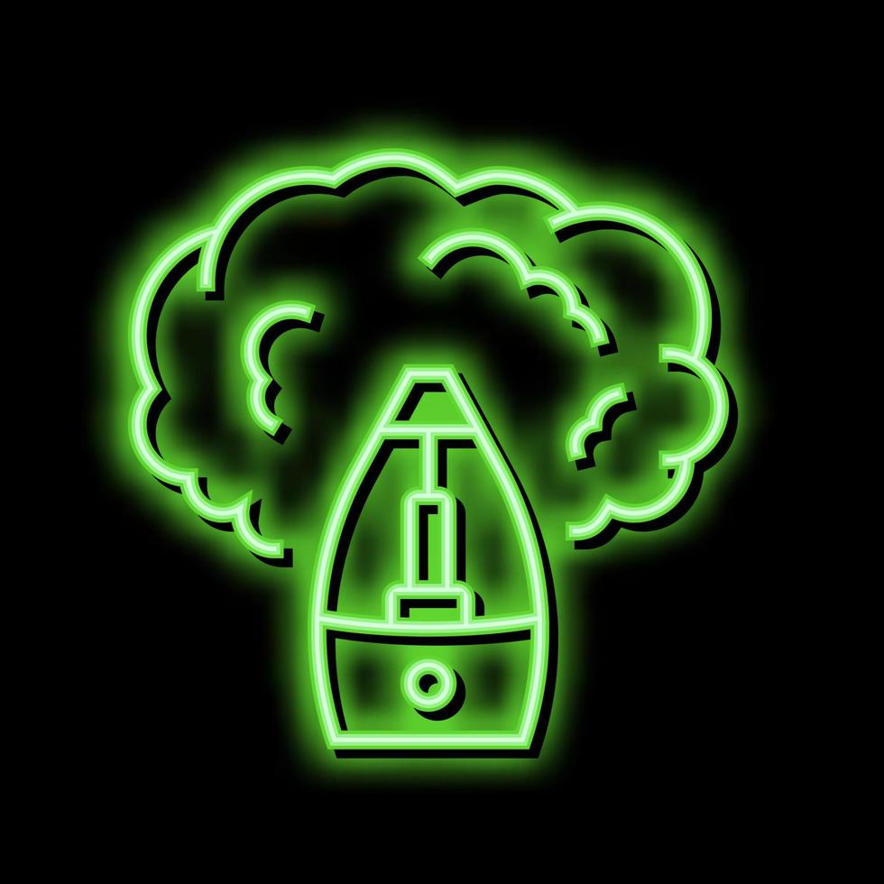 bevochtiger apparaat neon gloed icoon illustratie vector