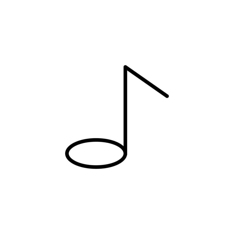 muziekpictogram met overzichtsstijl vector