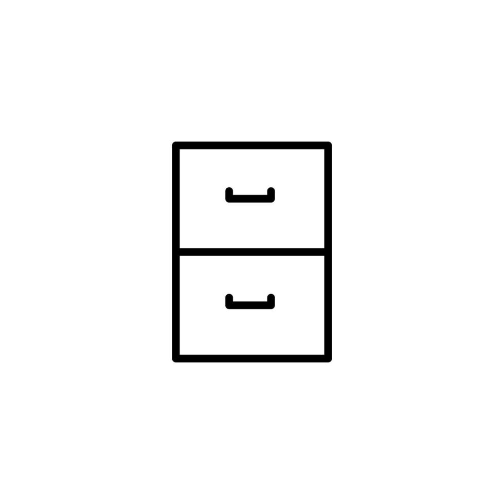 kabinet icoon met schets stijl vector