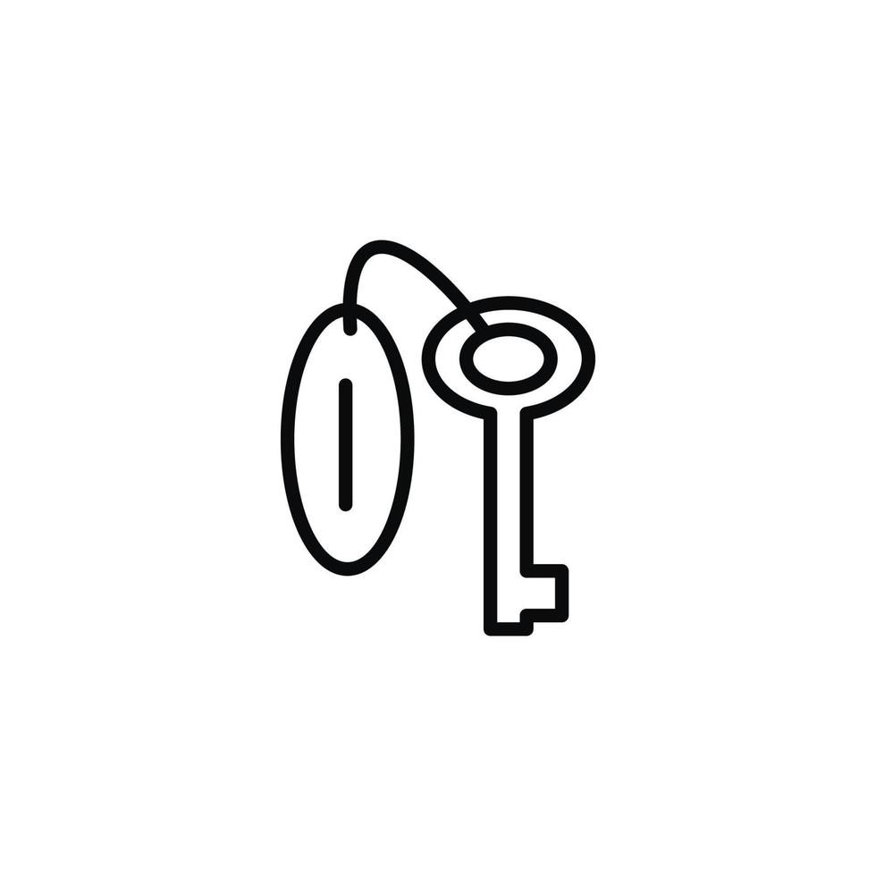 sleutel icoon met schets stijl vector