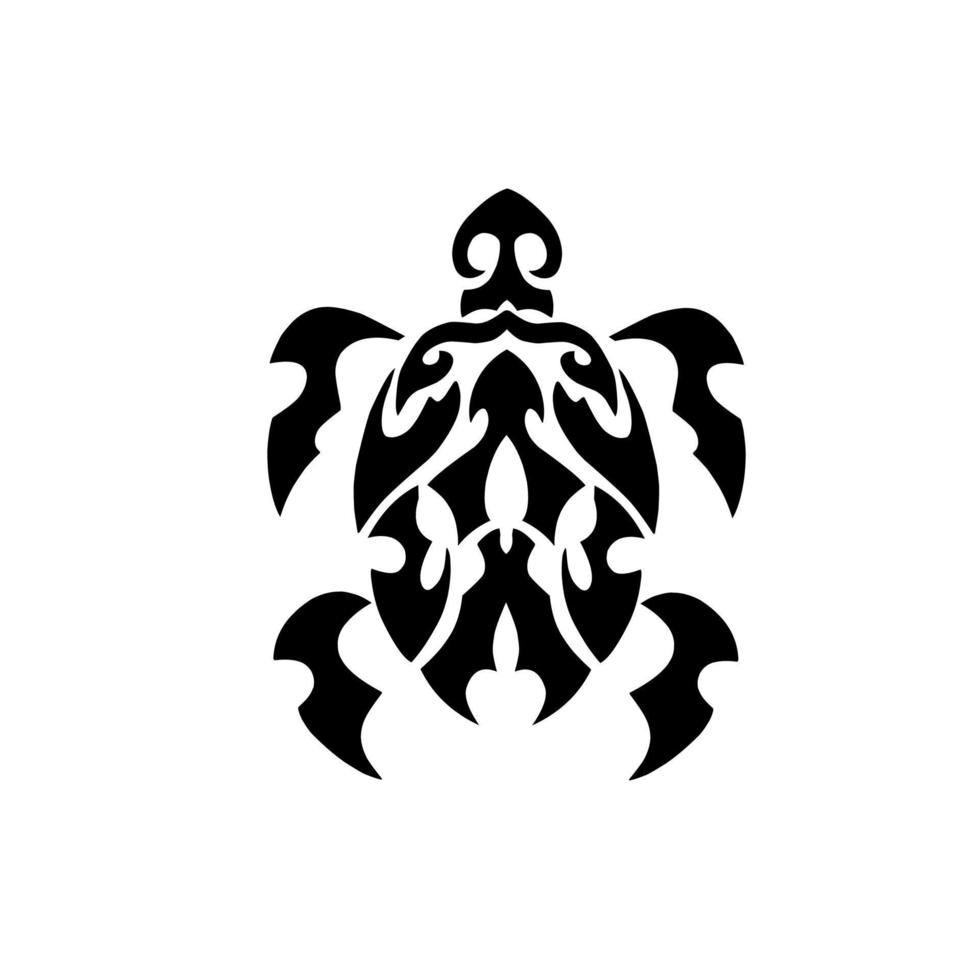 illustratie vector grafisch van symbool schildpad tribal ontwerp