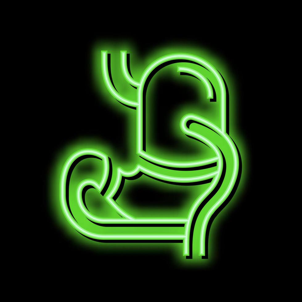 bdp bariatrisch neon gloed icoon illustratie vector