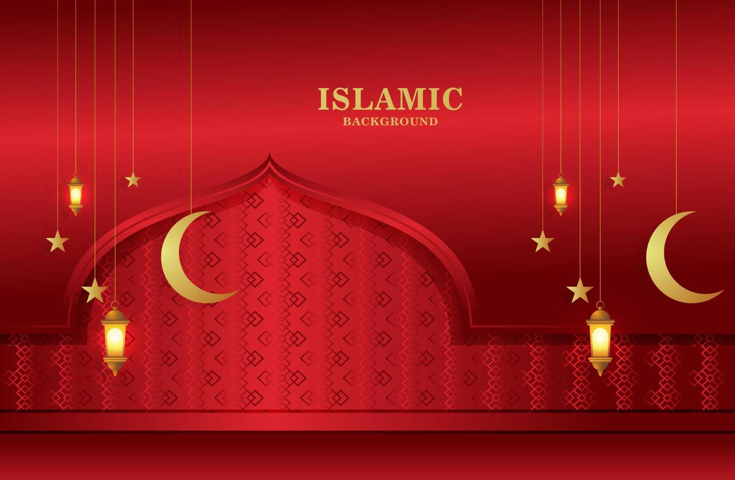 luxueus en elegant ontwerp Ramadan kareem met Arabisch schoonschrift vector