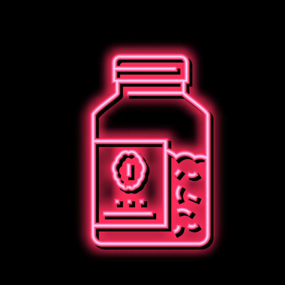 fles haver ontbijtgranen neon gloed icoon illustratie vector