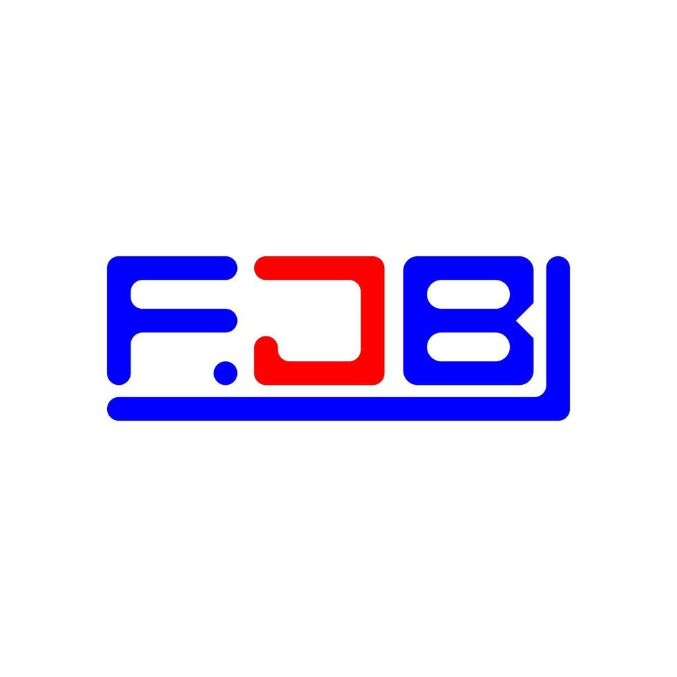 fjb brief logo creatief ontwerp met vector grafisch, fjb gemakkelijk en modern logo.