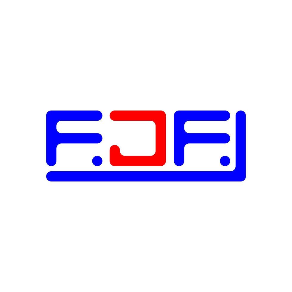 fjf brief logo creatief ontwerp met vector grafisch, fjf gemakkelijk en modern logo.