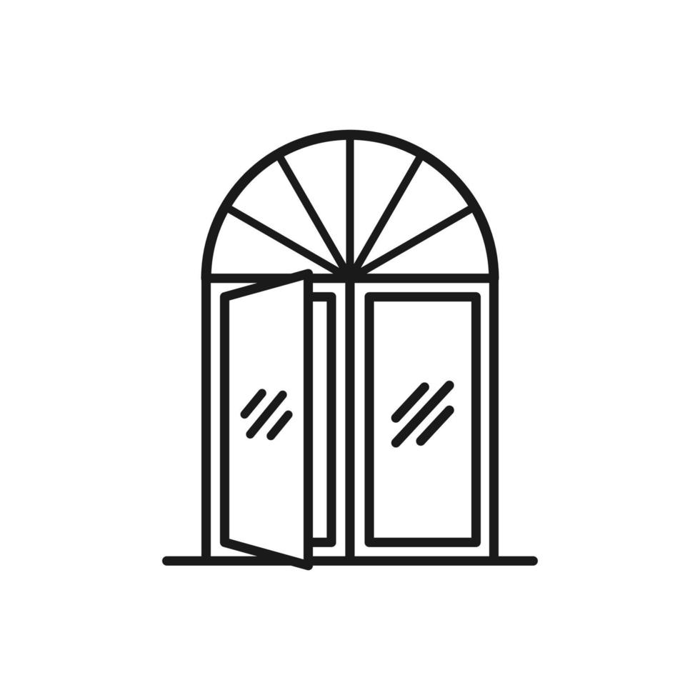 venster pictogram vector logo sjabloon