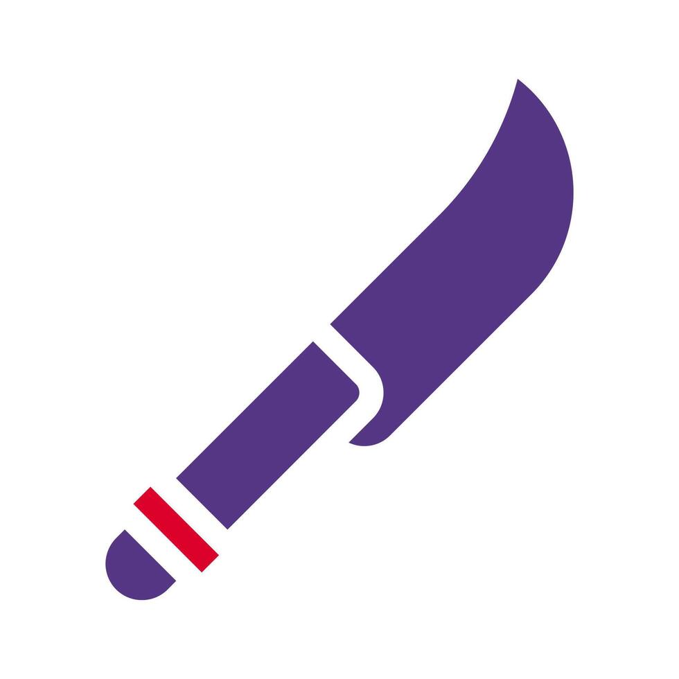 mes icoon solide rood Purper stijl leger illustratie vector leger element en symbool perfect.