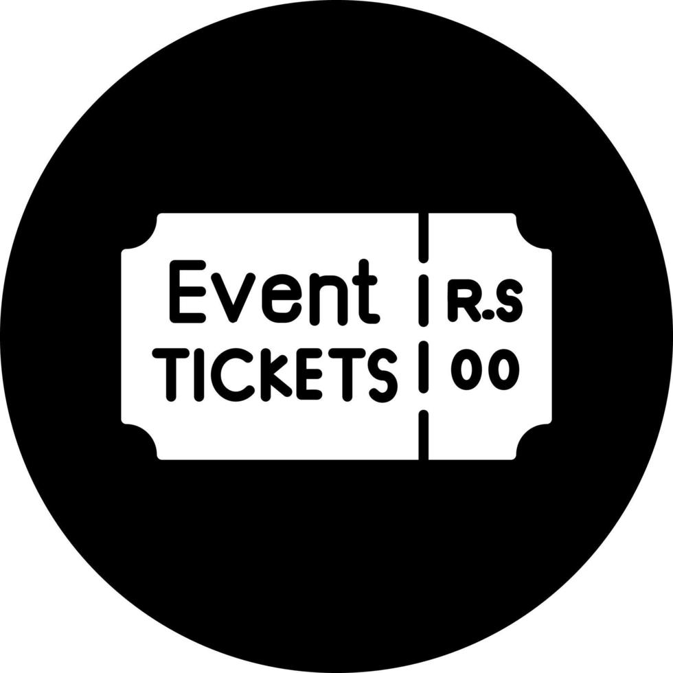 evenement ticket vector icoon