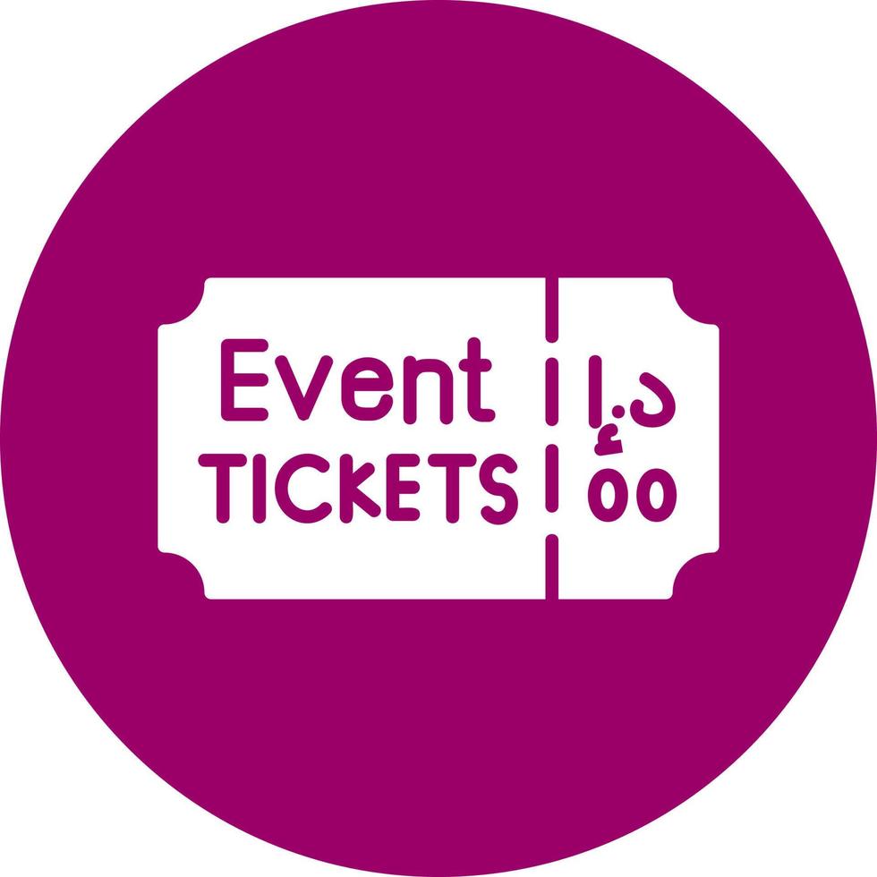 evenement ticket vector icoon