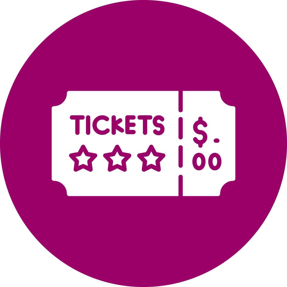 concert ticket vector icoon