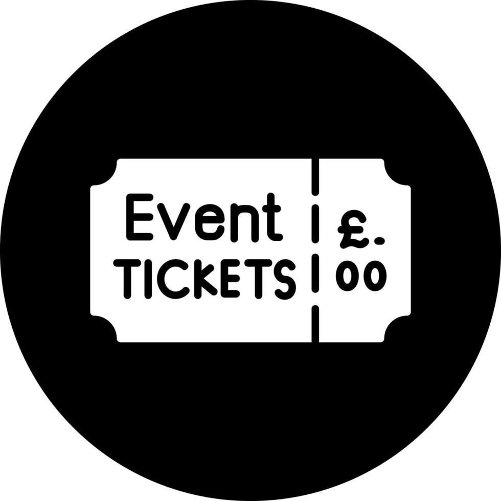 evenement ticket vector icoon