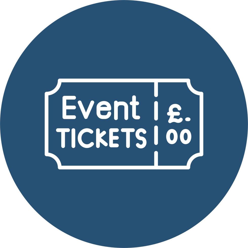 evenement ticket vector icoon