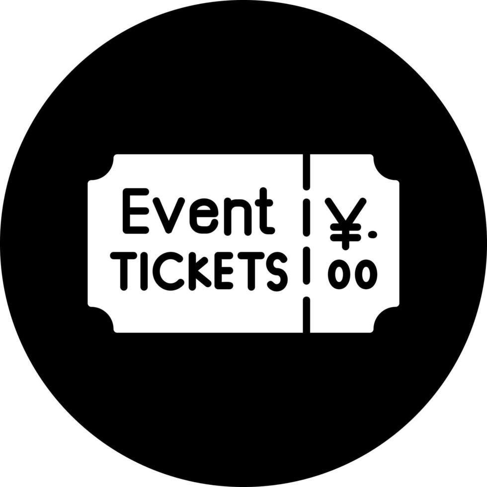 evenement ticket vector icoon